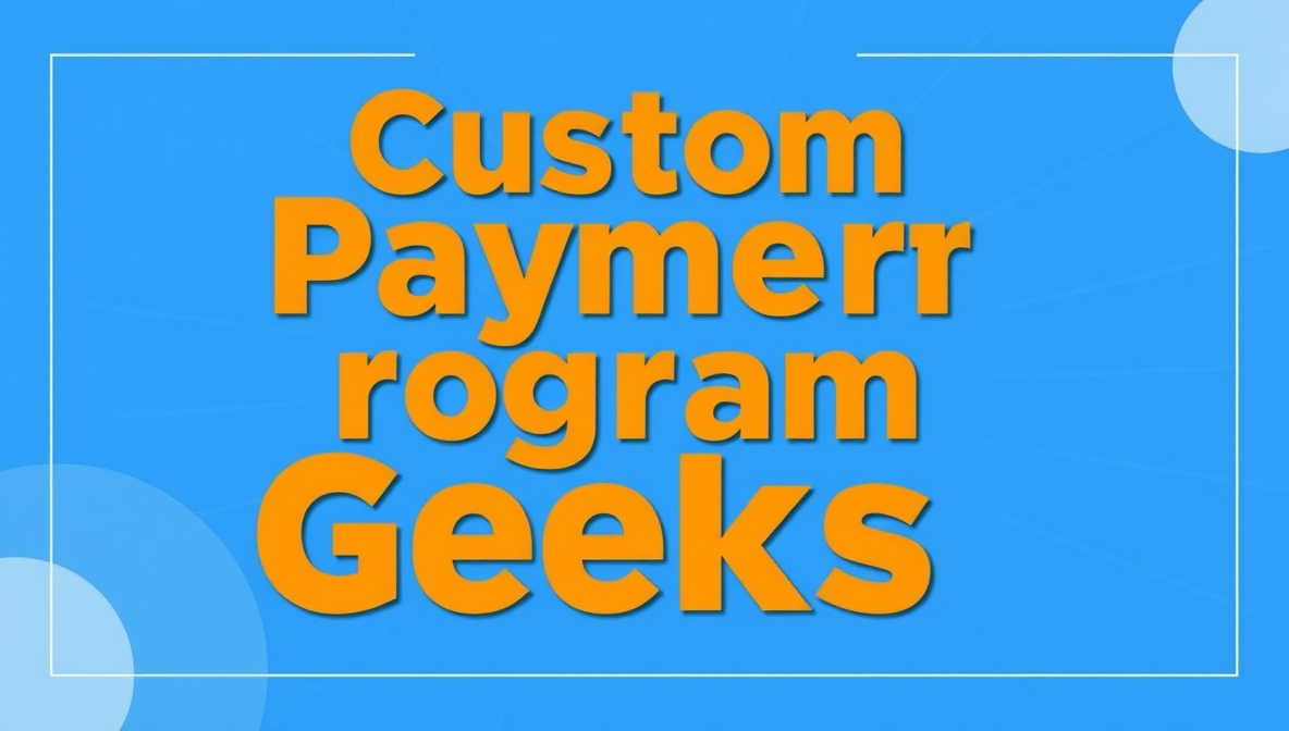 custom payment programgeeks